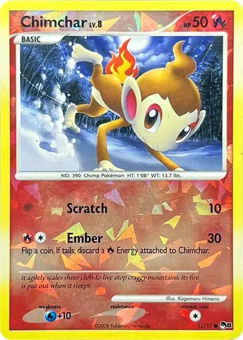 Chimchar (Cracked Ice Holo) [POP Series 8] 012/017