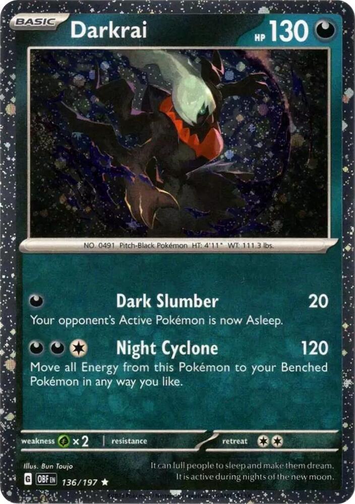 Darkrai (Cosmos Holo) [Miscellaneous Cards & Products] 136/197