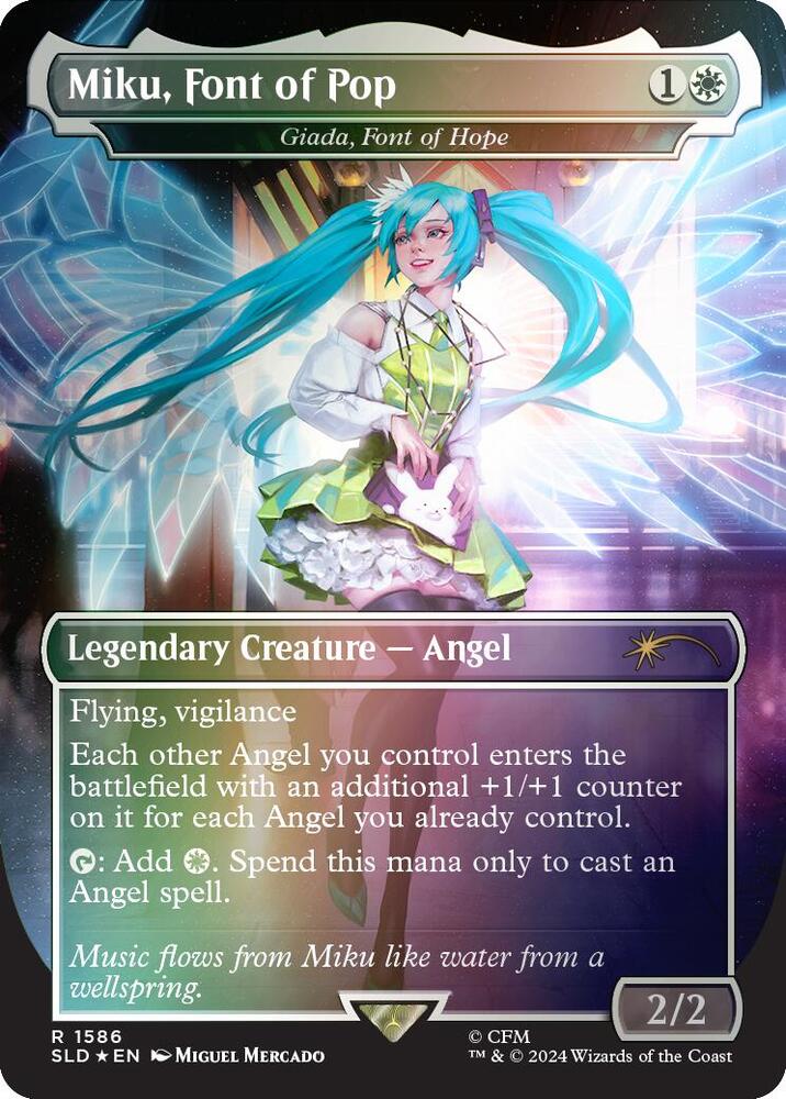 Miku, Font of Pop - Giada, Font of Hope (Rainbow Foil) [Secret Lair Drop Series] 1586