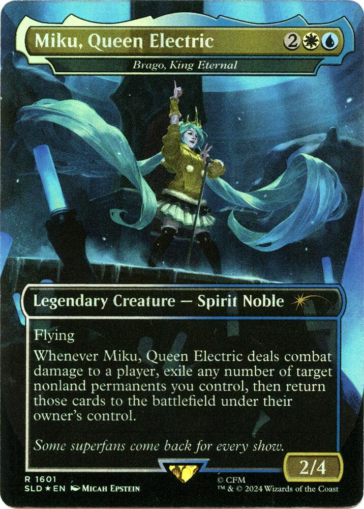 Miku, Queen Electric - Brago, King Eternal (Rainbow Foil) [Secret Lair Drop Series] 1601