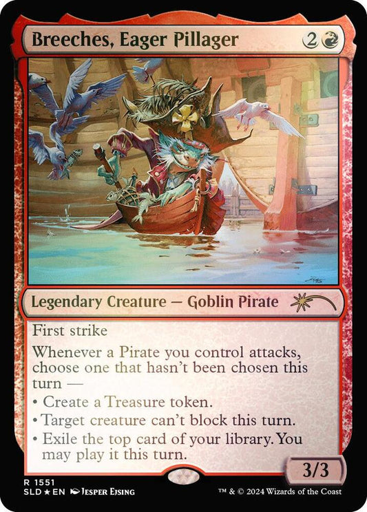 Breeches, Eager Pillager (Rainbow Foil) [Secret Lair Drop Series] 1551