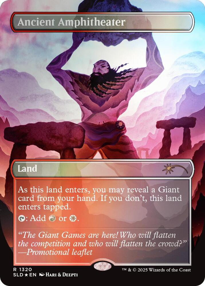 Ancient Amphitheater (Rainbow Foil) [Secret Lair Drop Series] 1320