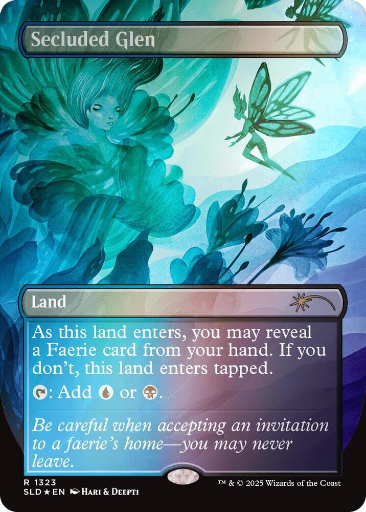Secluded Glen (Rainbow Foil) [Secret Lair Drop Series] 1323
