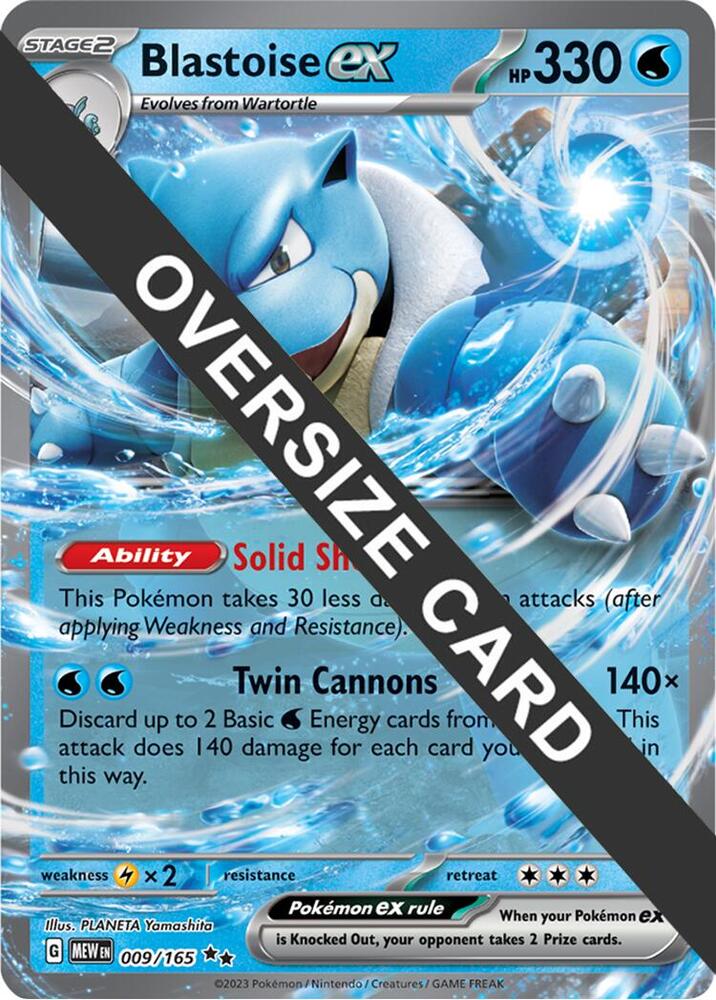 Blastoise ex - 009/165 [Jumbo Cards] 009/165
