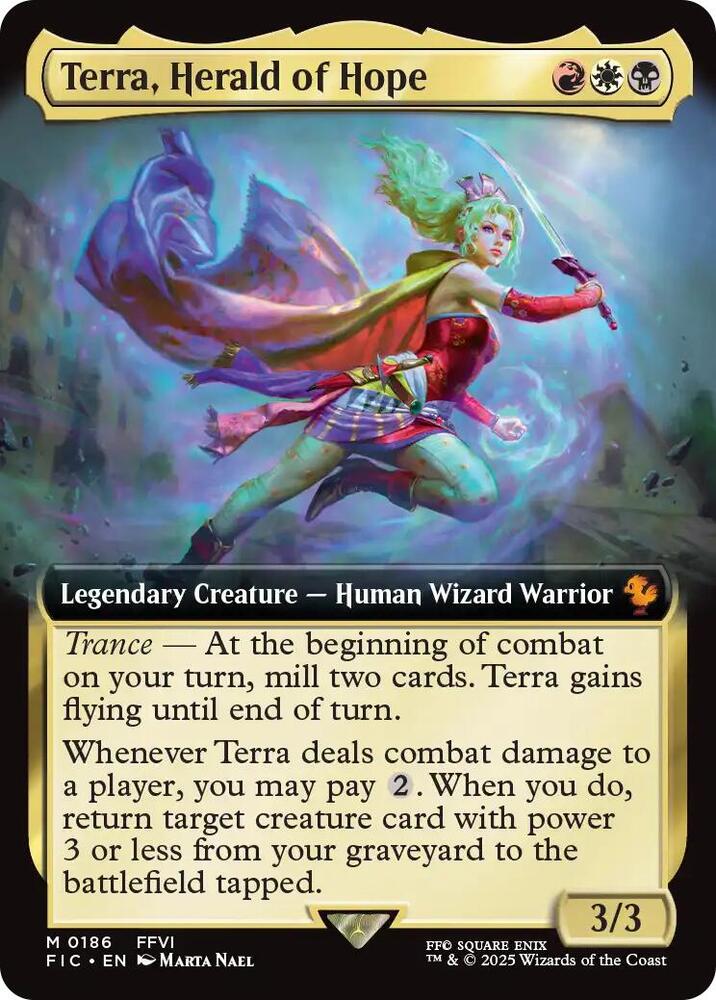Terra, Herald of Hope (Extended Art) [Commander: FINAL FANTASY] 186