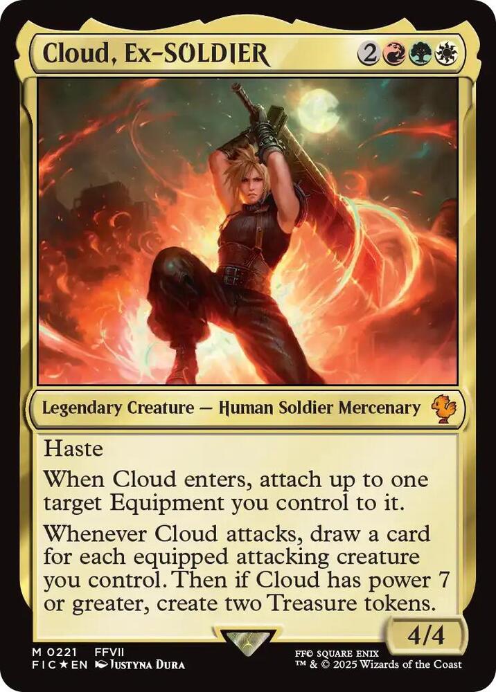 Cloud, Ex-SOLDIER (Surge Foil) [Commander: FINAL FANTASY] 221