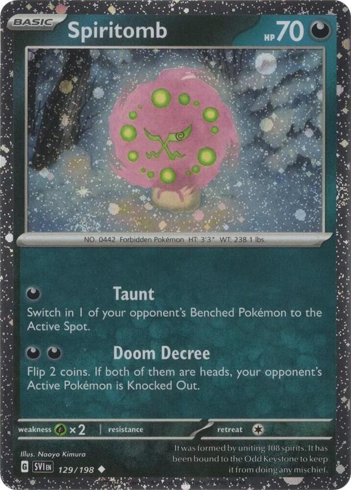 Spiritomb - 129/198 (Cosmos Holo) [Miscellaneous Cards & Products] 129/198