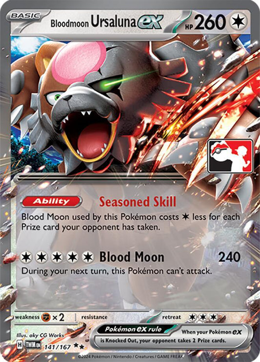 Bloodmoon Ursaluna ex - 141/167 [Prize Pack Series Cards] 141/167