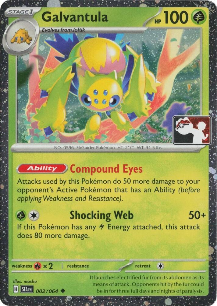 Galvantula - 002/064 (Cosmos Holo) [Prize Pack Series Cards] 002/064