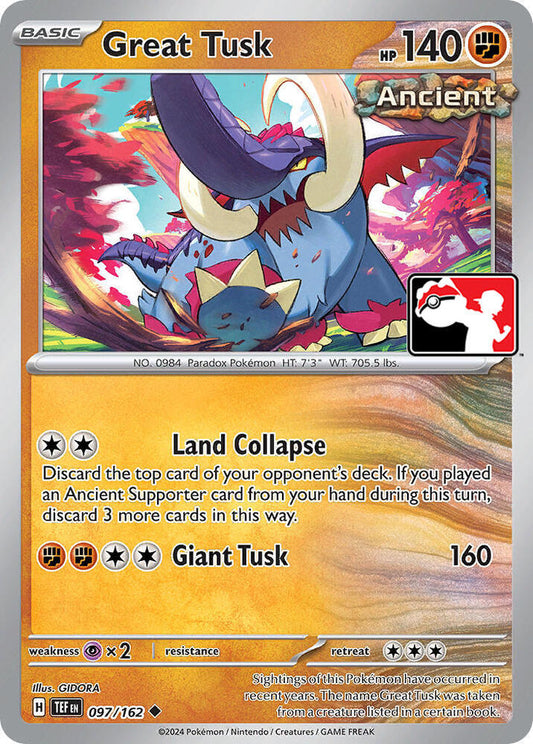 Great Tusk - 097/162 [Prize Pack Series Cards] 097/162