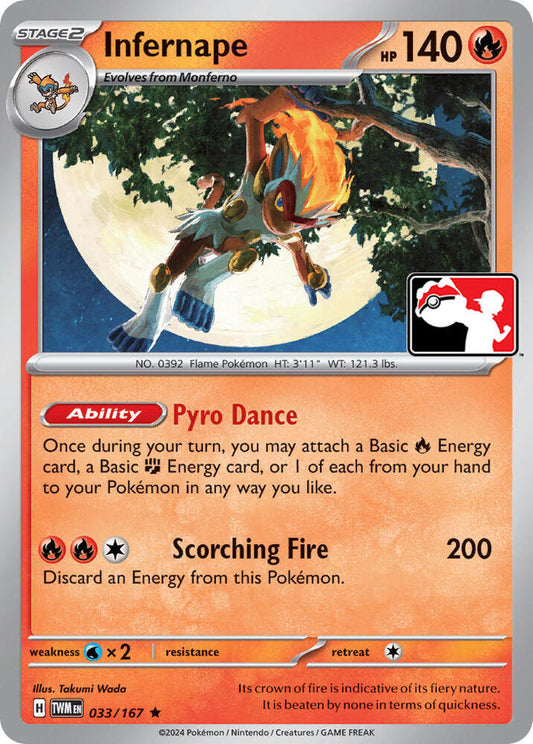 Infernape - 033/167 [Prize Pack Series Cards] 033/167