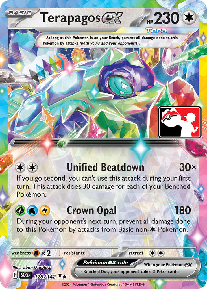 Terapagos ex - 128/142 (Prize Pack Series 6) [Prize Pack Series Cards] 128/142