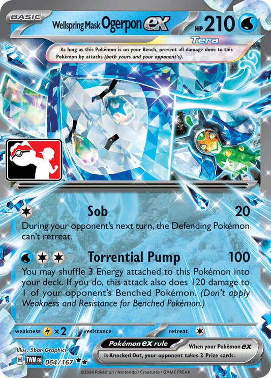 Wellspring Mask Ogerpon ex [Prize Pack Series Cards] 064/167