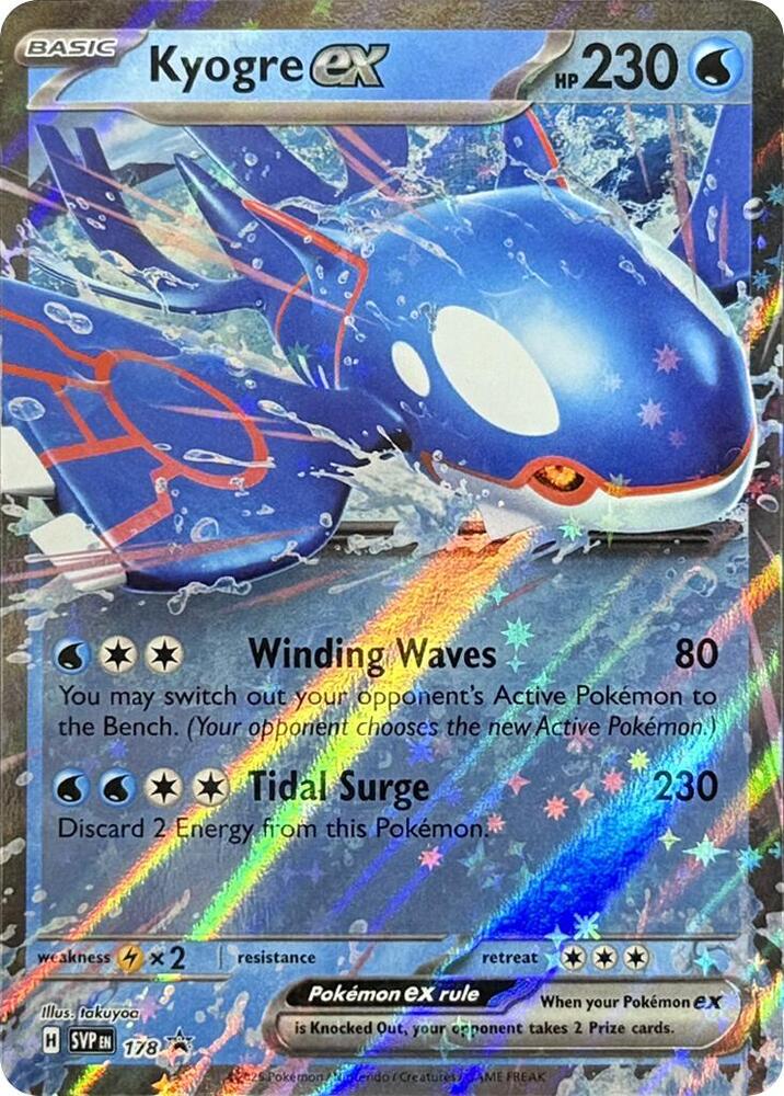 Kyogre ex - 178 [SV: Scarlet & Violet Promo Cards] 178