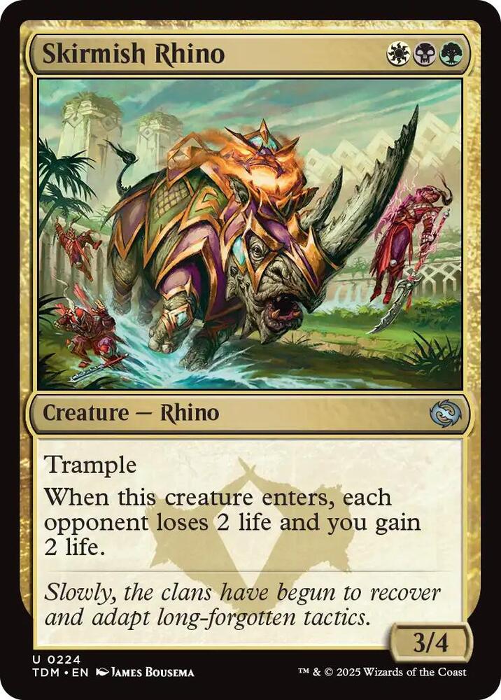 Skirmish Rhino [Tarkir: Dragonstorm] 224