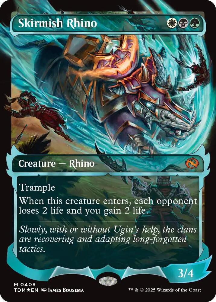 Skirmish Rhino (Showcase) [Tarkir: Dragonstorm] 408