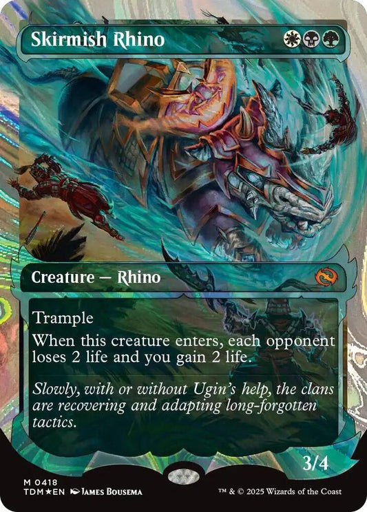 Skirmish Rhino (Showcase) (Halo Foil) [Tarkir: Dragonstorm] 418