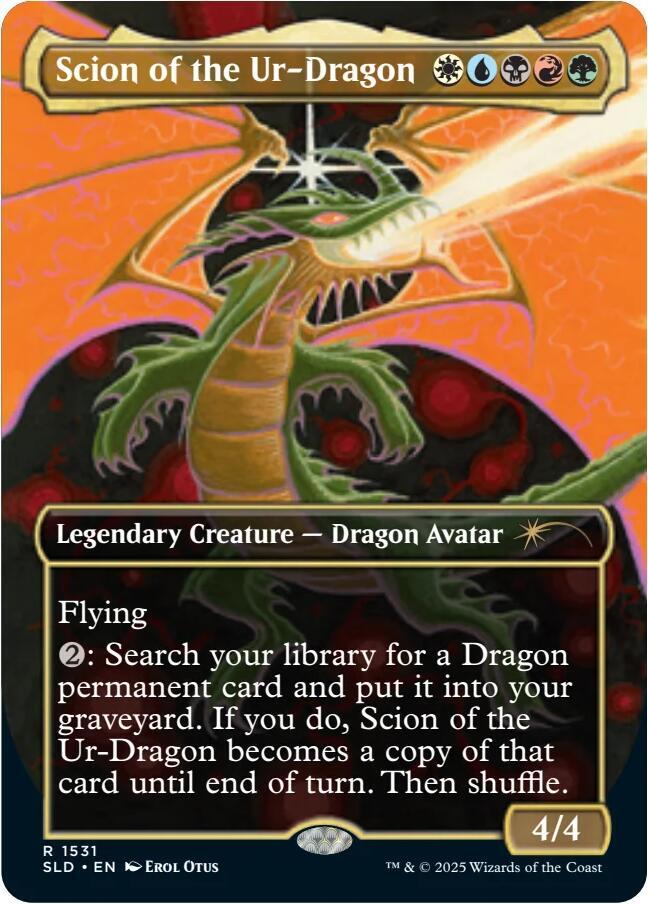 Scion of the Ur-Dragon (Rainbow Foil) [Secret Lair Drop Series] 1531