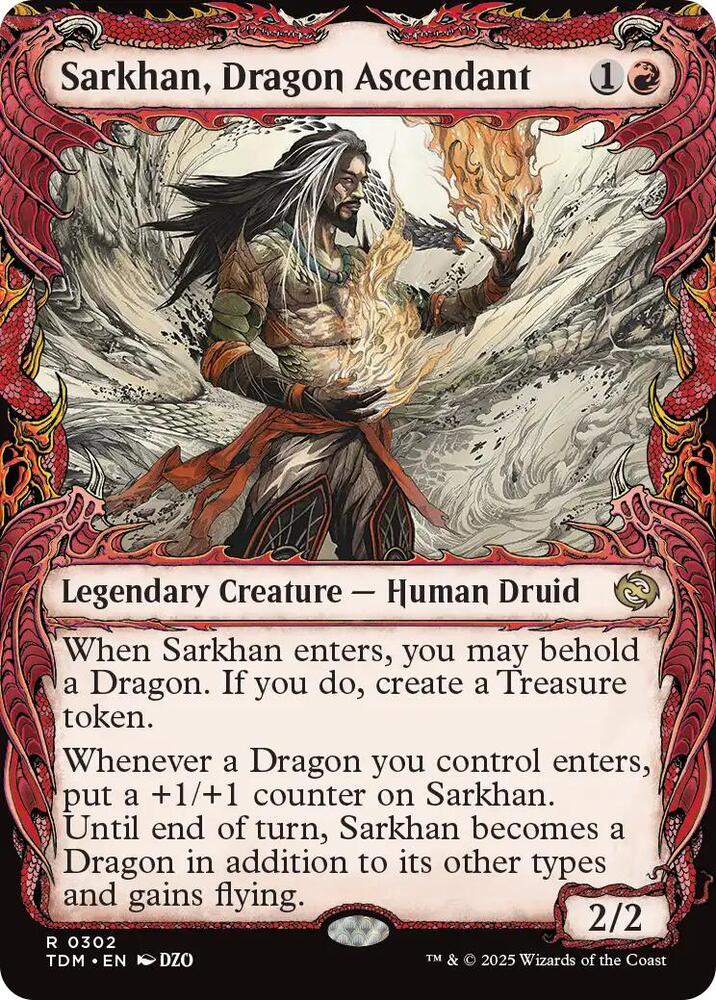 Sarkhan, Dragon Ascendant (0302) (Showcase) [Tarkir: Dragonstorm] 302