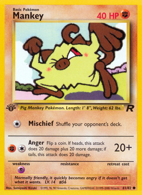 Mankey - 61/82 Team Rocket