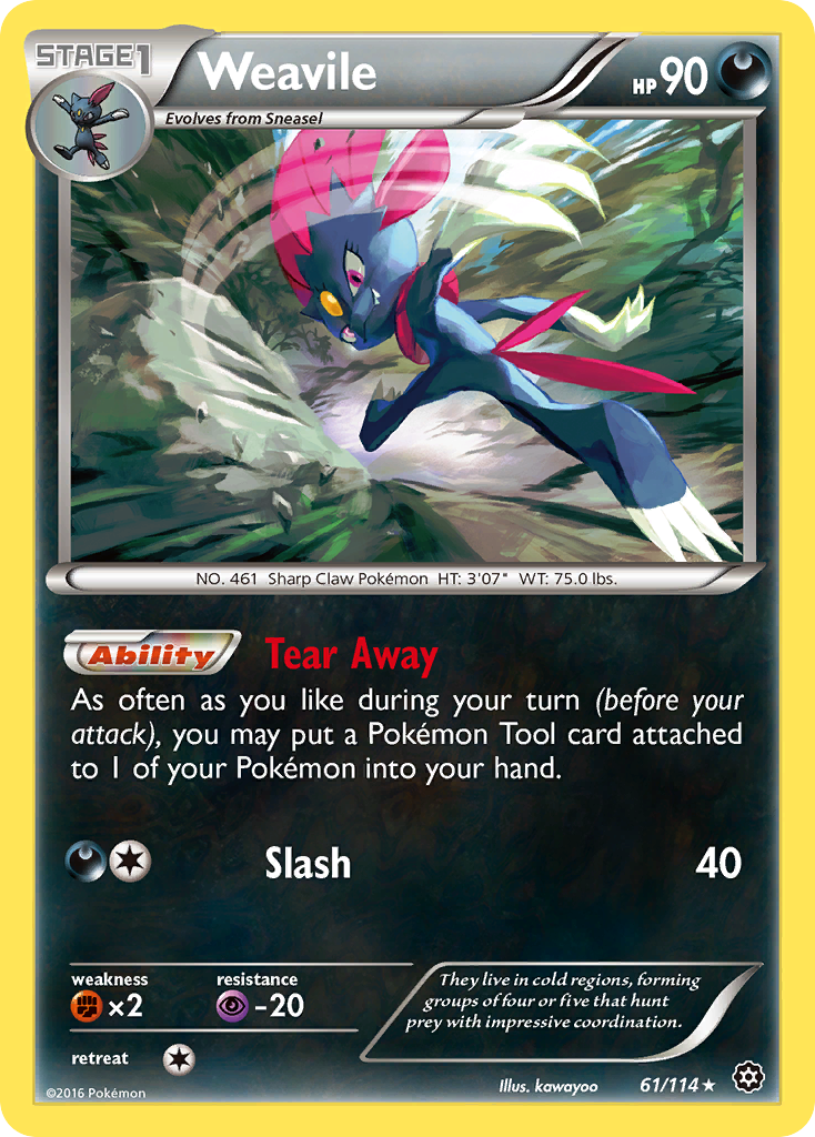 Weavile - 61/114 Steam Siege