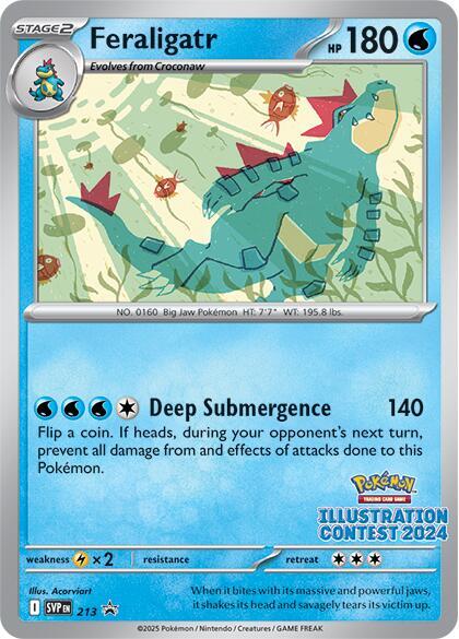 Feraligatr - 213 (Illustration Contest 2024) [SV: Scarlet & Violet Promo Cards] 213