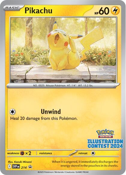 Pikachu - 214 (Illustration Contest 2024) [SV: Scarlet & Violet Promo Cards] 214