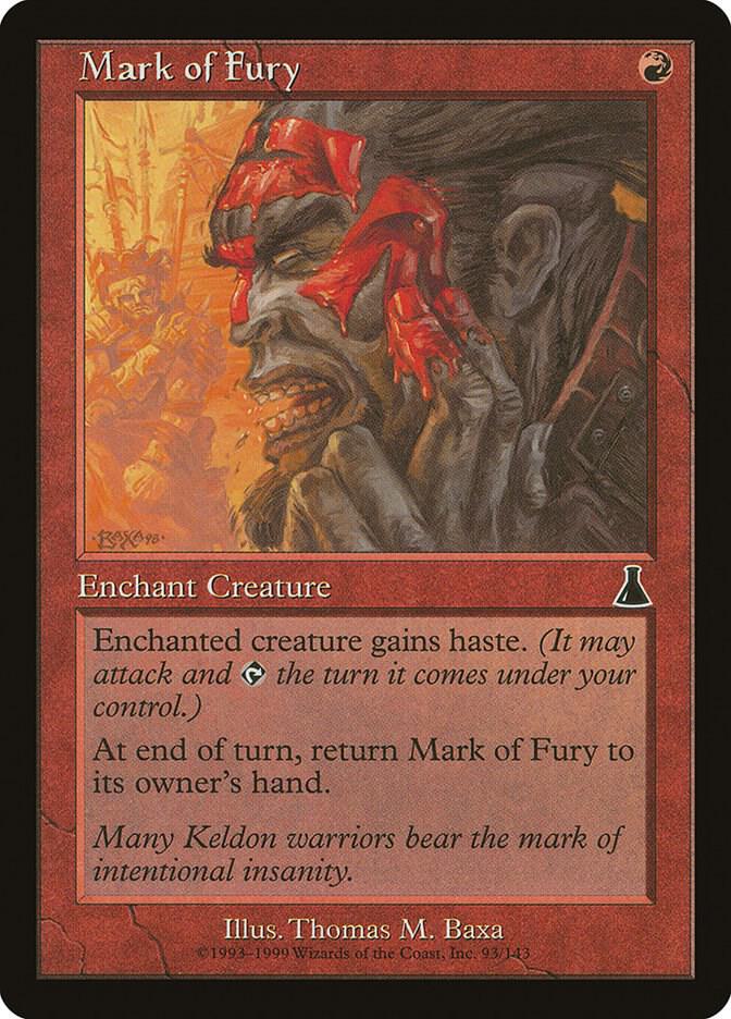 Mark of Fury [Urza's Destiny] 93