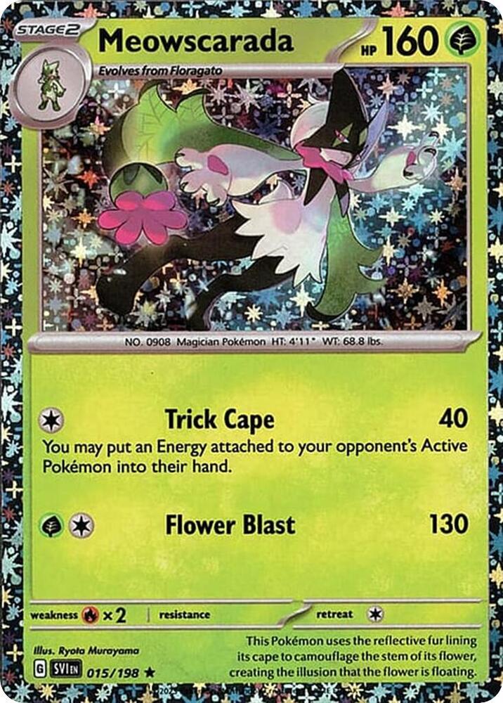 Meowscarada - 015/198 (Sparkle Holo) [Miscellaneous Cards & Products] 015/198