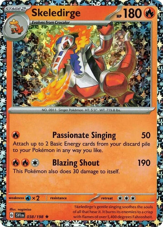 Skeledirge - 038/198 (Sparkle Holo) [Miscellaneous Cards & Products] 038/198