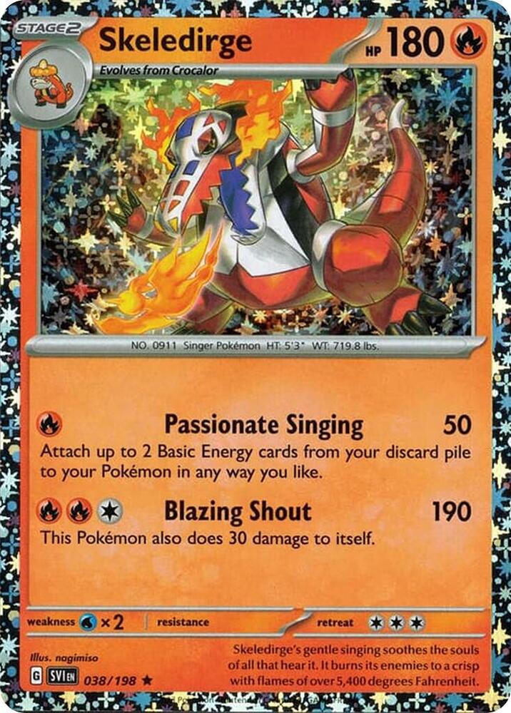Skeledirge - 038/198 (Sparkle Holo) [Miscellaneous Cards & Products] 038/198