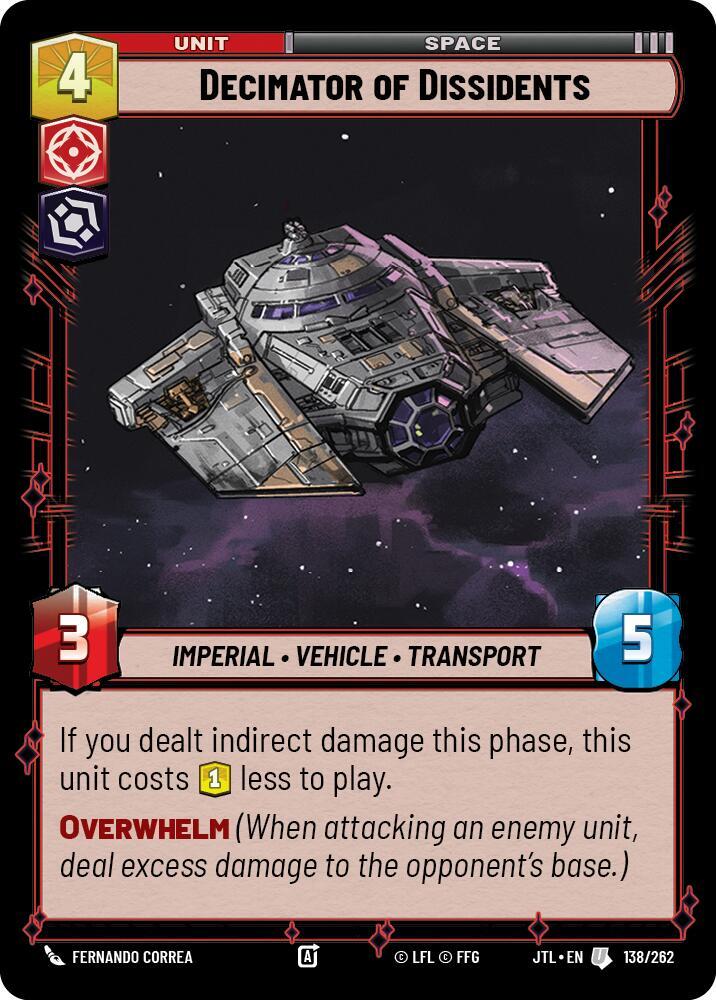 Decimator of Dissidents [Jump to Lightspeed] 138/262