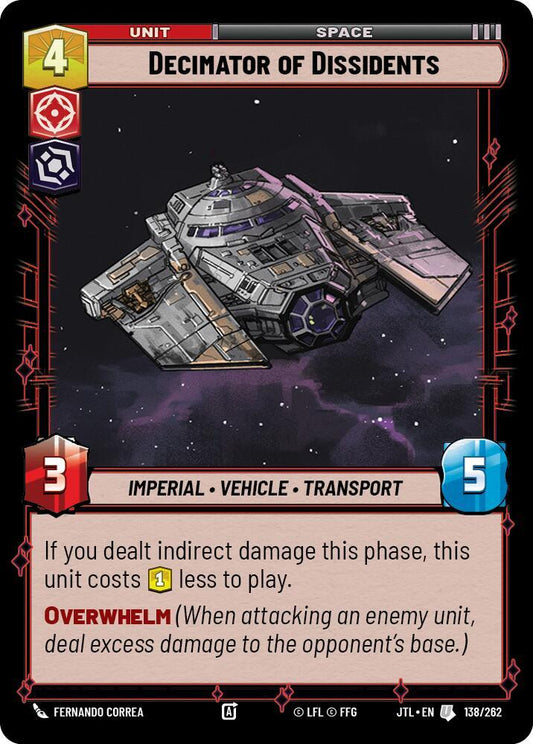 Decimator of Dissidents [Jump to Lightspeed] 138/262