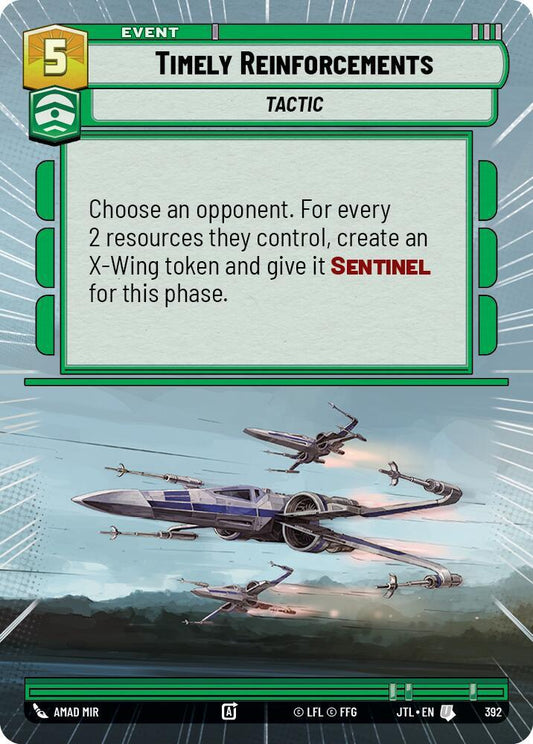 Timely Reinforcements (Hyperspace) [Jump to Lightspeed] 392