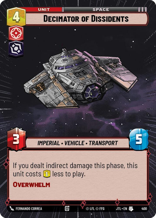 Decimator of Dissidents (Hyperspace) [Jump to Lightspeed] 400