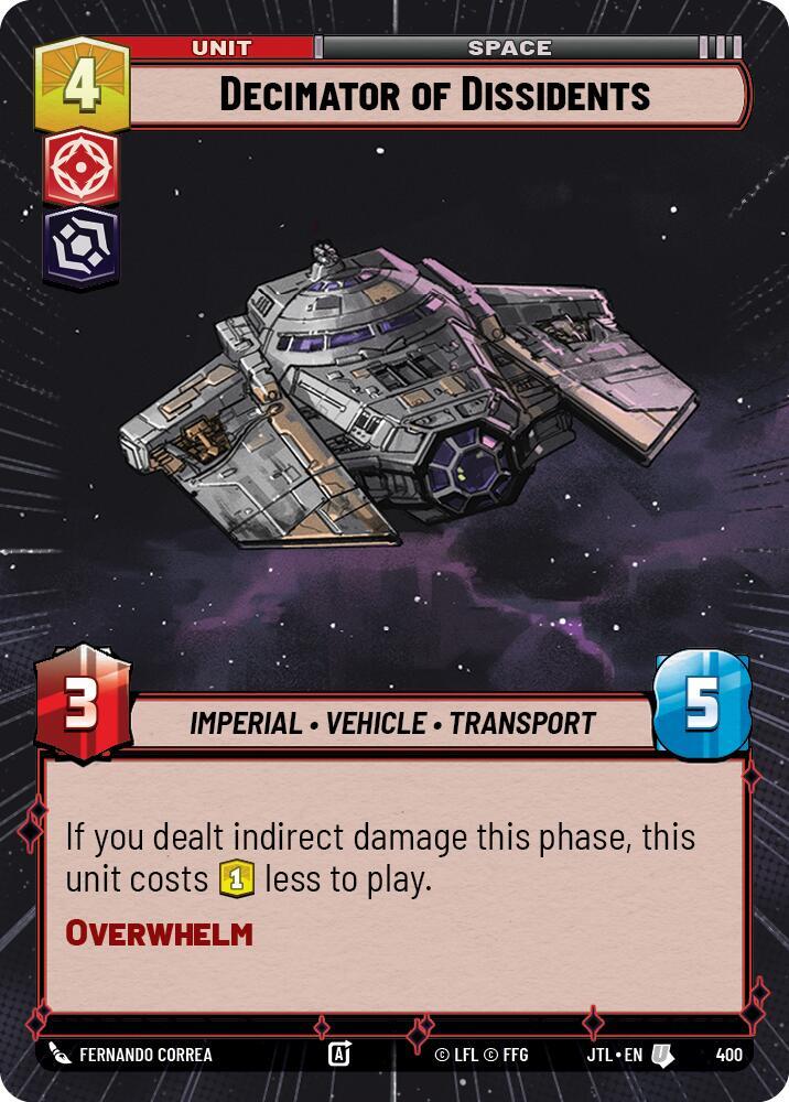 Decimator of Dissidents (Hyperspace) [Jump to Lightspeed] 400