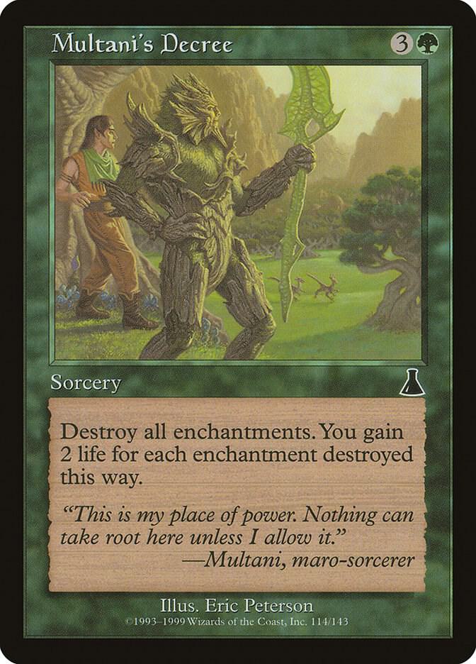 Multani's Decree [Urza's Destiny] 114