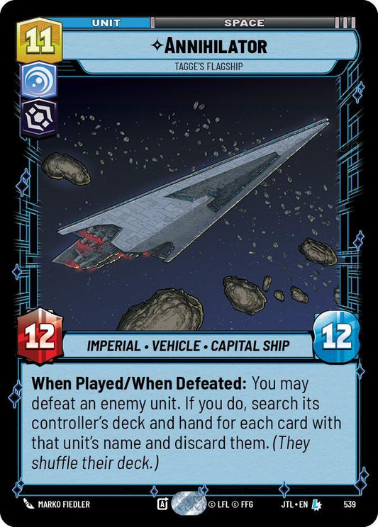 Annihilator - Tagge's Flagship (Foil) [Jump to Lightspeed] 539