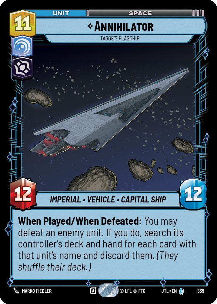 Annihilator - Tagge's Flagship (Foil) [Jump to Lightspeed] 539