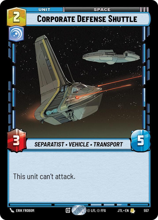 Corporate Defense Shuttle (Foil) [Jump to Lightspeed] 557