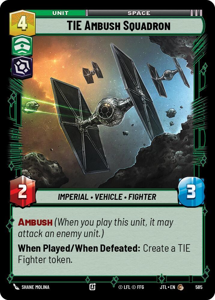 TIE Ambush Squadron (Foil) [Jump to Lightspeed] 585
