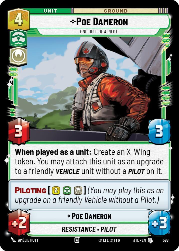 Poe Dameron - One Hell of a Pilot (Foil) [Jump to Lightspeed] 598