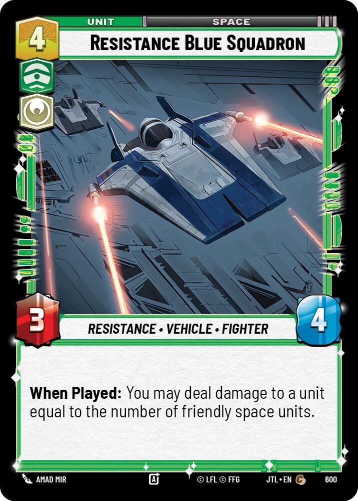 Resistance Blue Squadron (Foil) [Jump to Lightspeed] 600