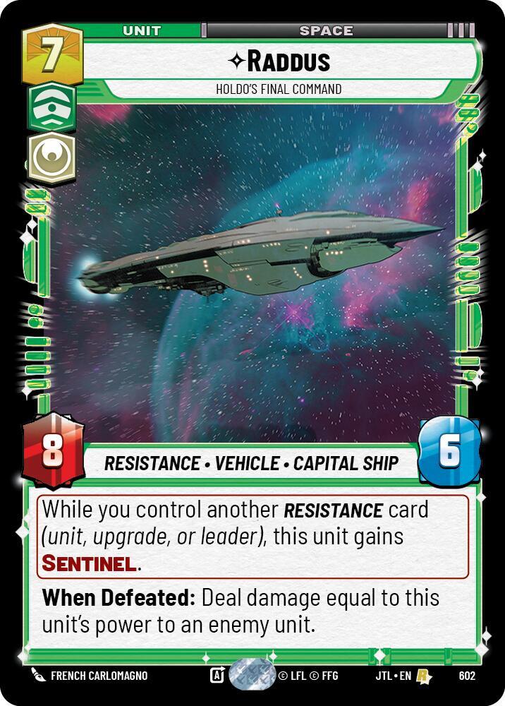 Raddus - Holdo's Final Command (Foil) [Jump to Lightspeed] 602