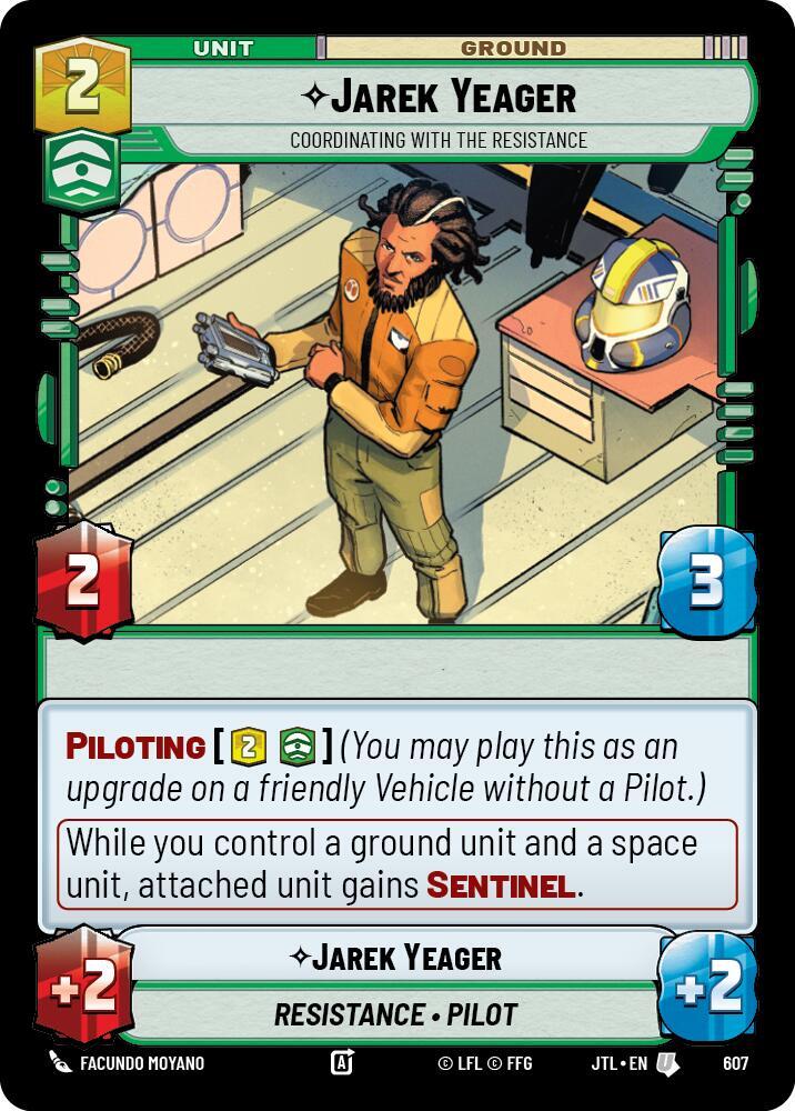 Jarek Yeager - Coordinating With The Resistance (Foil) [Jump to Lightspeed] 607