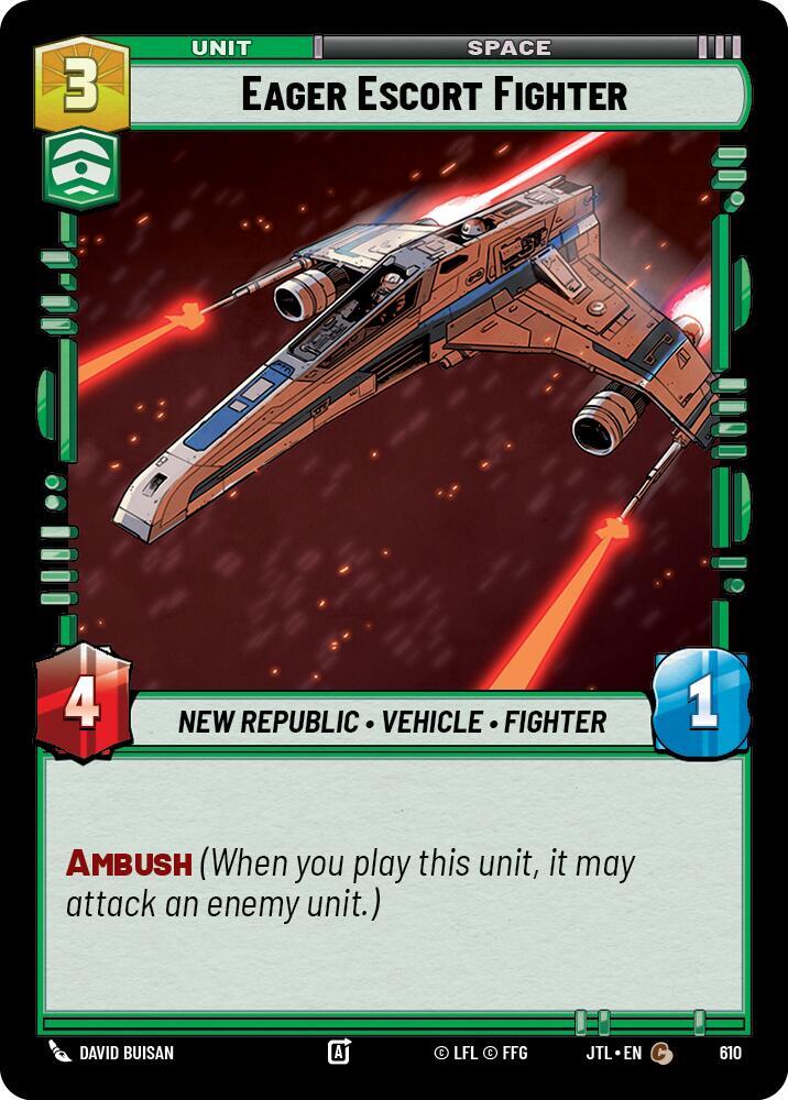 Eager Escort Fighter (Foil) [Jump to Lightspeed] 610