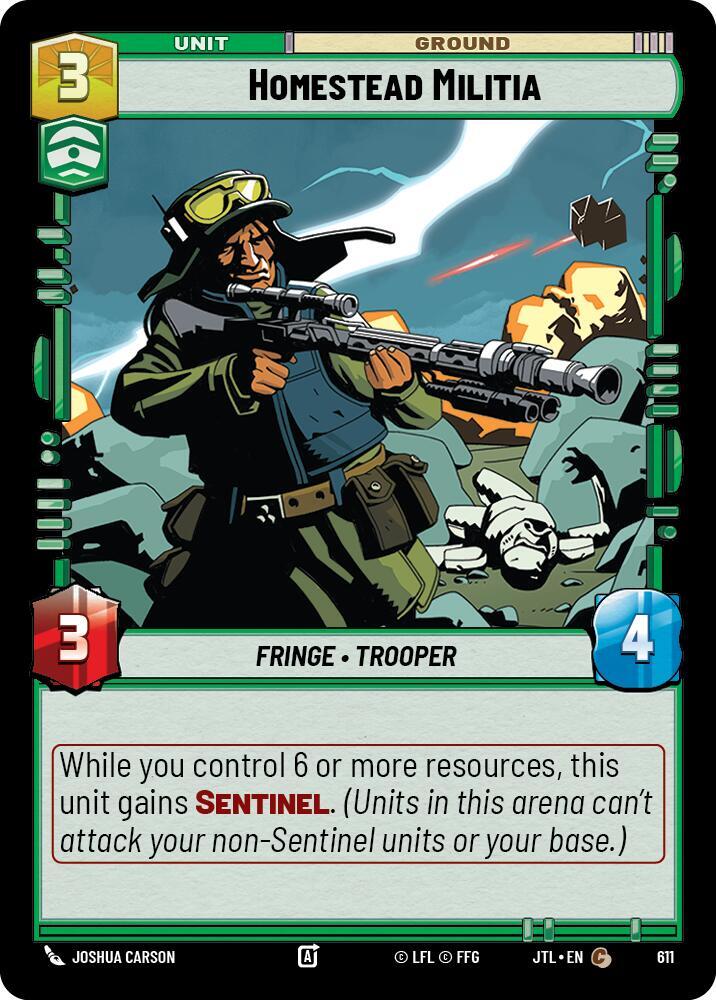 Homestead Militia (Foil) [Jump to Lightspeed] 611