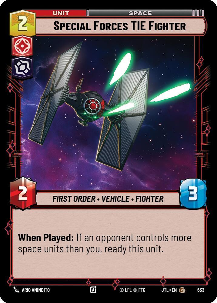 Special Forces TIE Fighter (Foil) [Jump to Lightspeed] 633