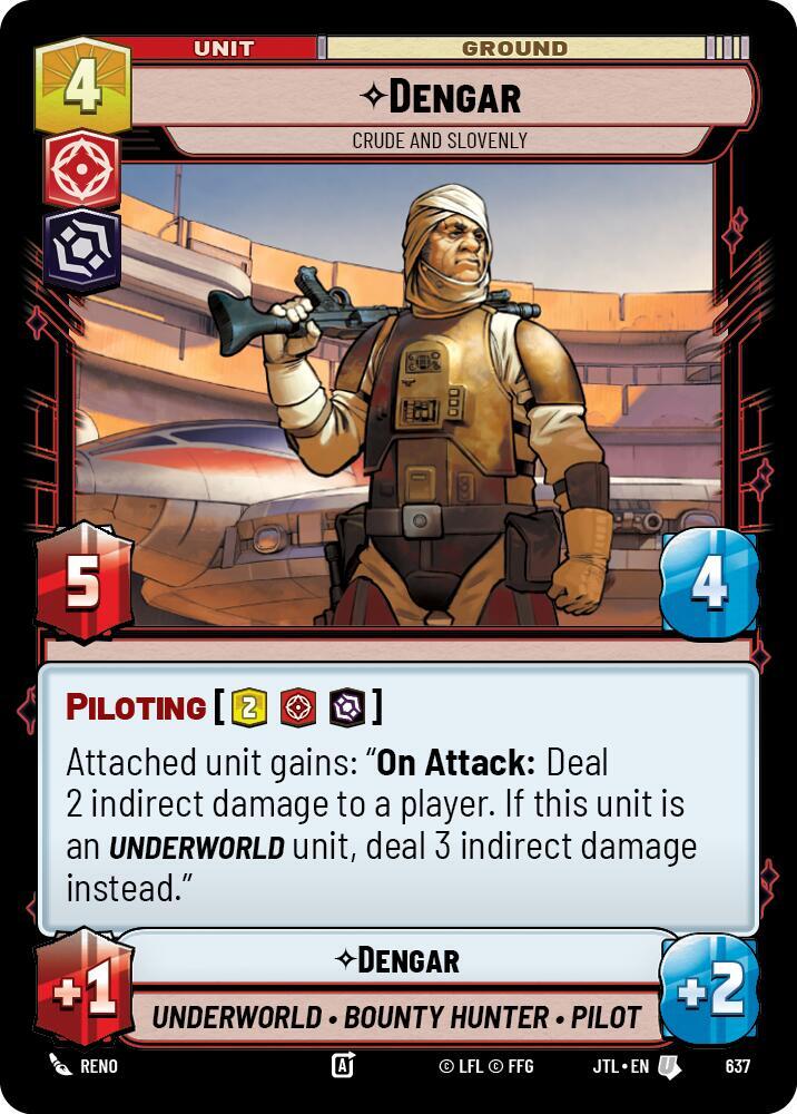 Dengar - Crude and Slovenly (Foil) [Jump to Lightspeed] 637