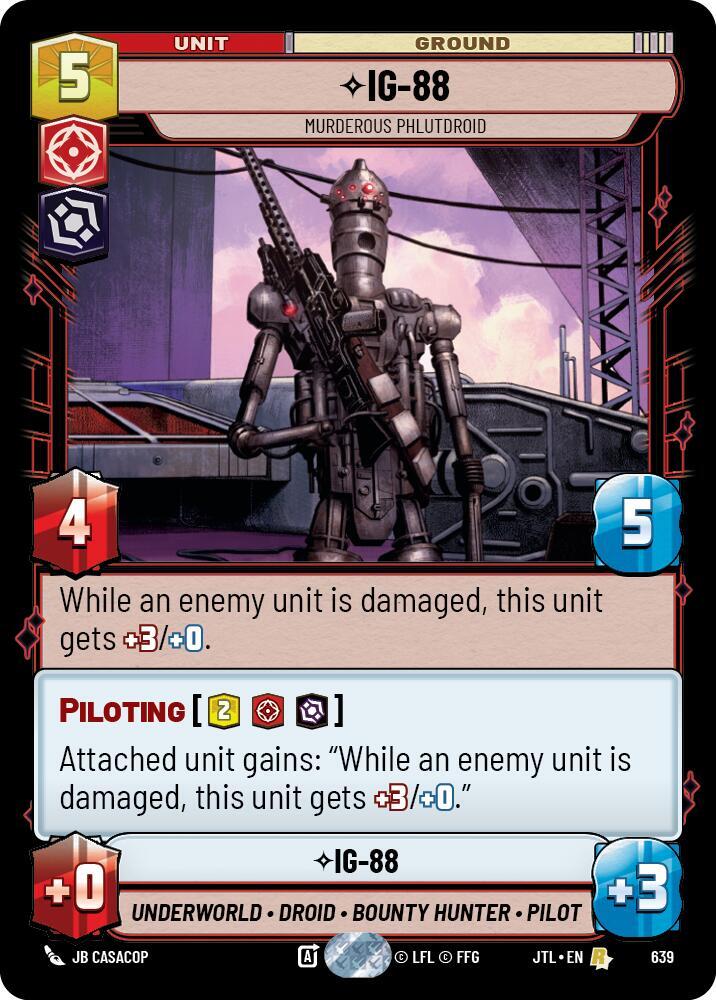 IG-88 - Murderous Phlutdroid (Foil) [Jump to Lightspeed] 639